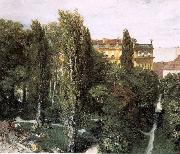 Adolph von Menzel The Palace Garden of Prince Albert oil painting